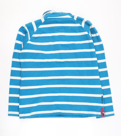 Womens UK Size 14 Mountain Warehouse Blue Henley Sweatshirt
