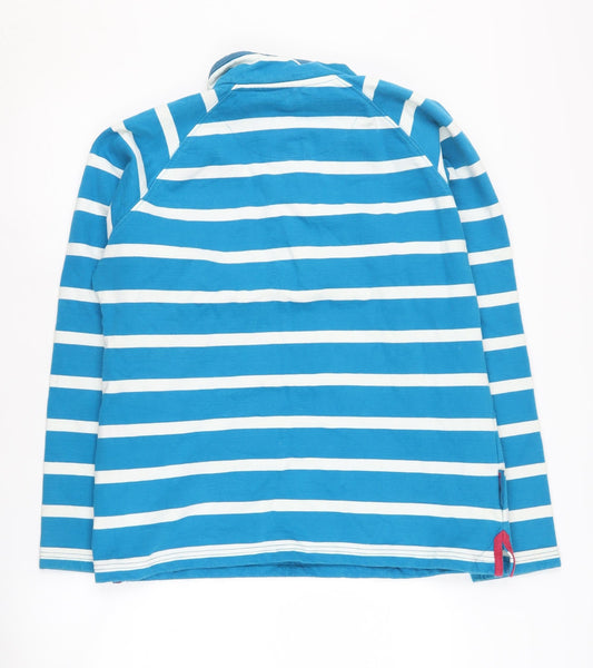 Womens UK Size 14 Mountain Warehouse Blue Henley Sweatshirt