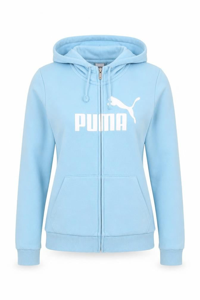 Womens UK Size 8 PUMA Blue Full Zip Hoodie