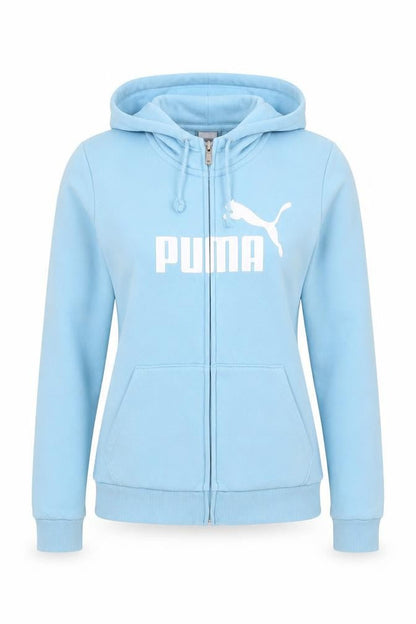Womens UK Size 8 PUMA Blue Full Zip Hoodie