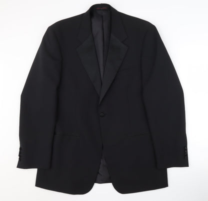 1860 Menswear Black Men's Tuxedo Blazer 40 Regular