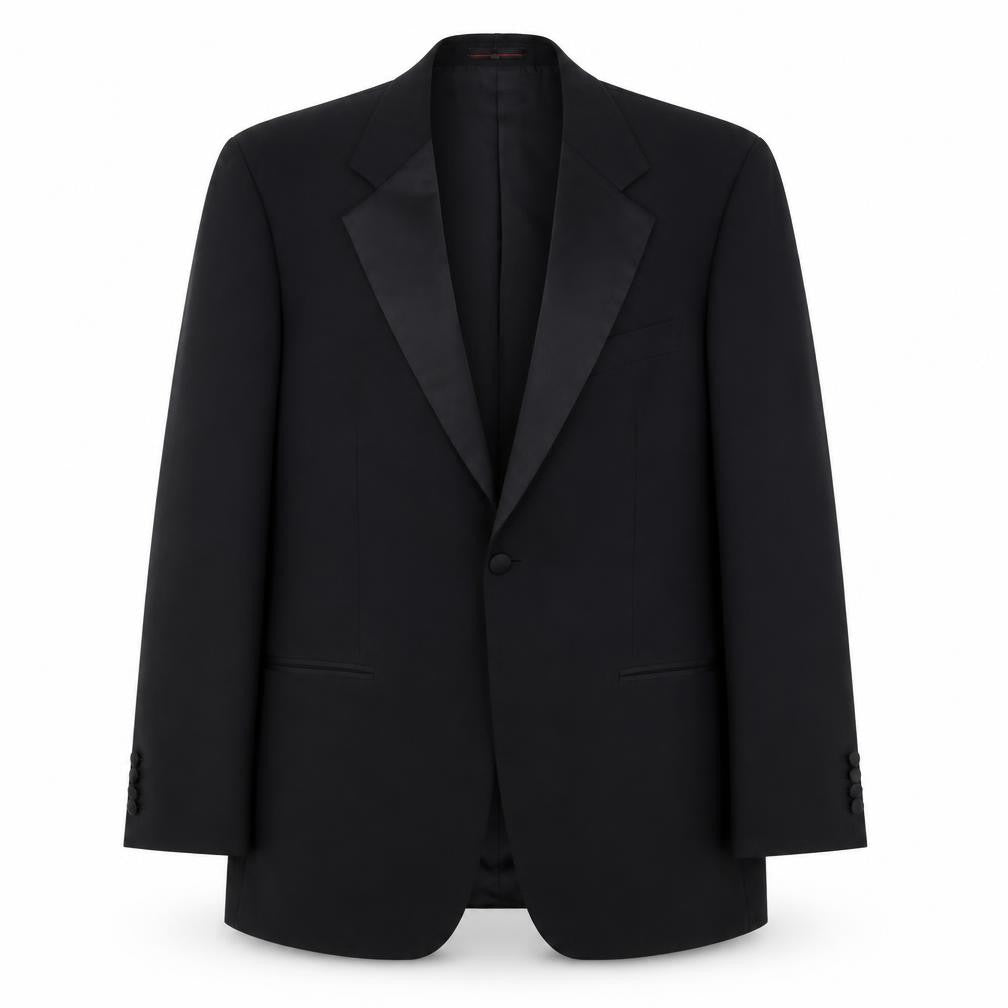 Mens UK Size 40 1860 Menswear Regular Black Suit Tuxedo