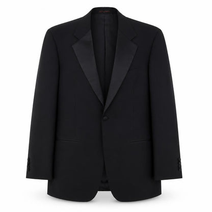 Mens UK Size 40 1860 Menswear Regular Black Suit Tuxedo