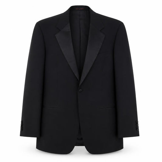 Mens UK Size 40 1860 Menswear Regular Black Suit Tuxedo