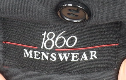 1860 Menswear Black Men's Tuxedo Blazer 40 Regular