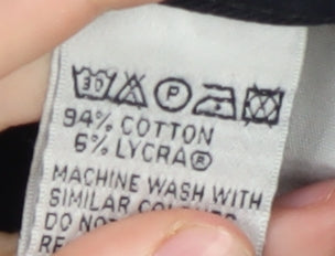 Hush Puppies Men's Black Straight Trousers 32