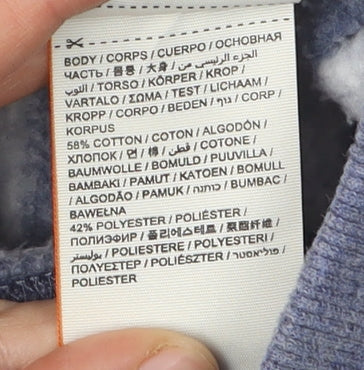 Superdry Women's XS Blue Striped Full Zip Hoodie