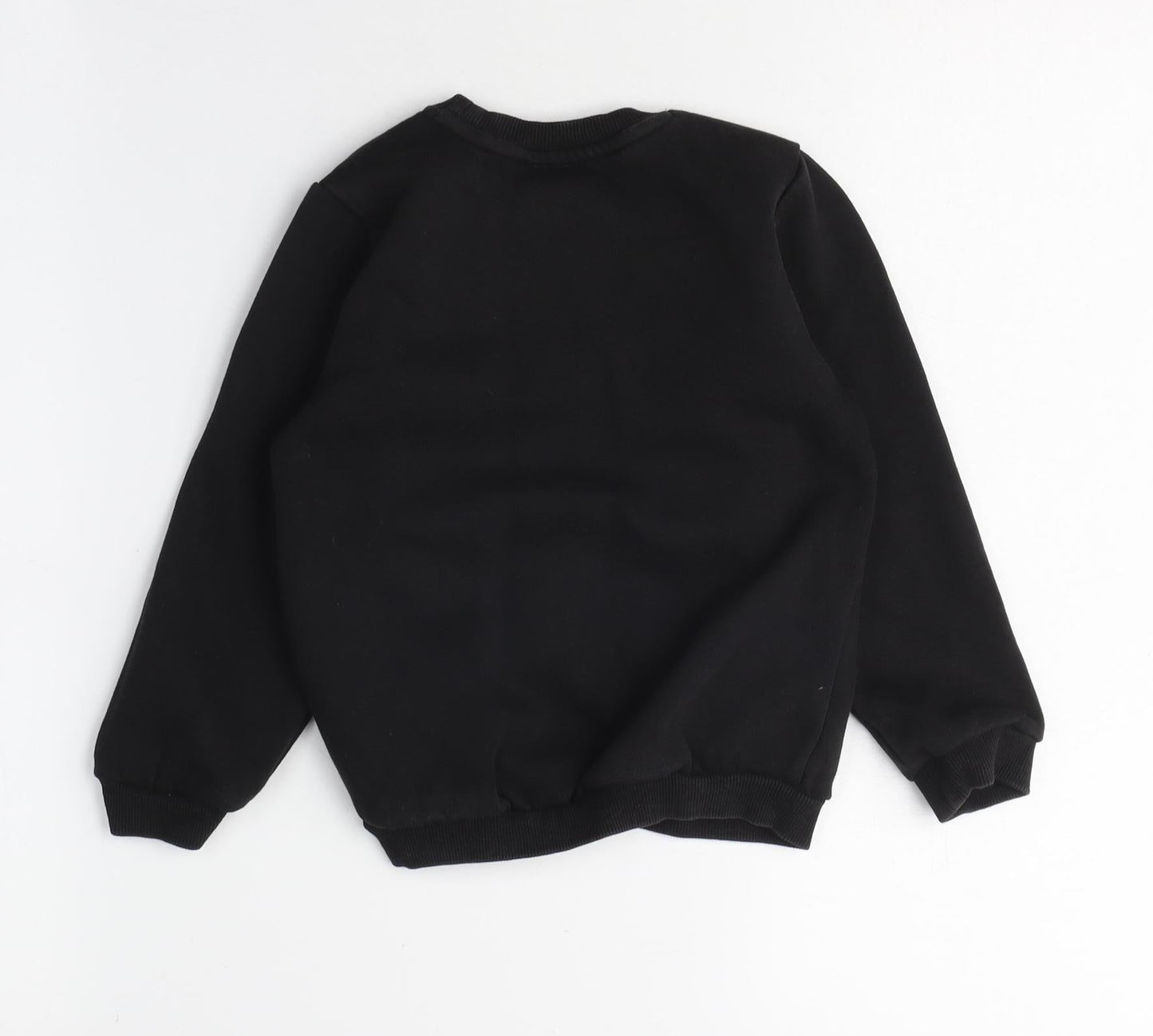 Puma Boys Black Crew Neck Logo Pullover Sweatshirt, 2 Years