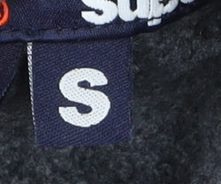 SuperDry Unisex Black Pullover Hoodie, Size S, Logo