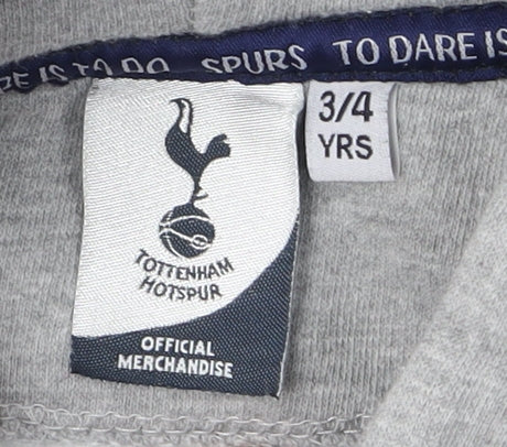 Tottenham Hotspur Boys Grey Pullover Hoodie 3-4 Years