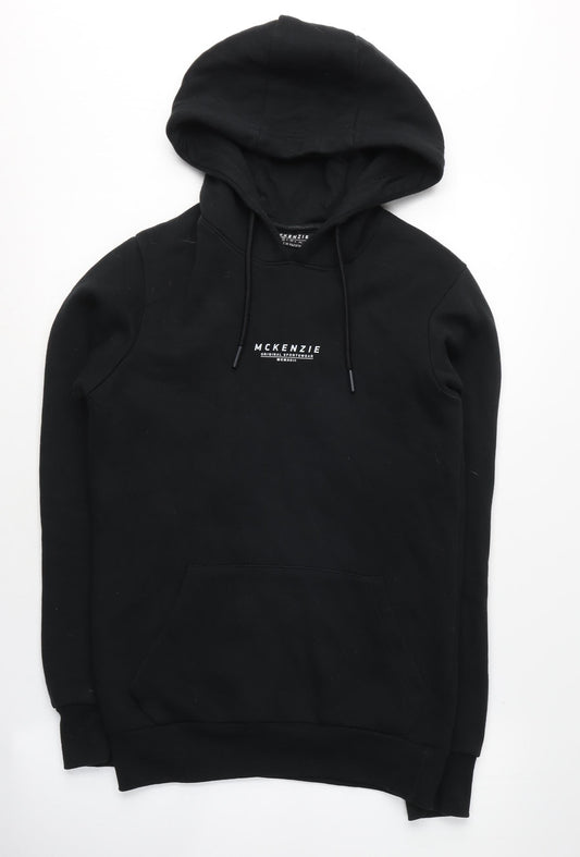 Mens UK Size XS McKenzie Black Pullover Hoodie