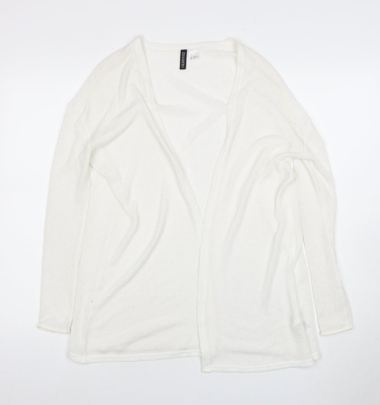 Womens UK Size S H&M White Cardigan Jumper