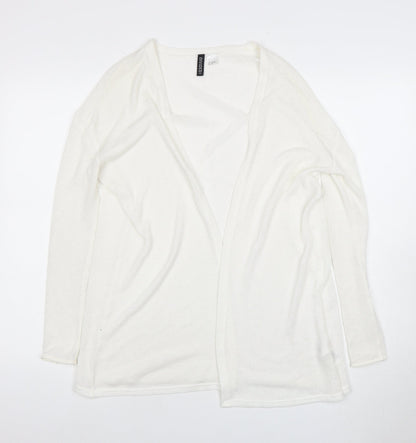 Womens UK Size S H&M White Cardigan Jumper