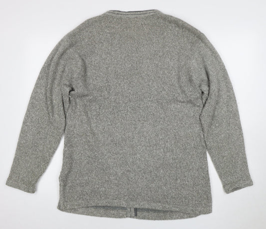 Casamia Women's Grey Argyle Cardigan One Size