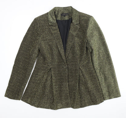 Love & Other Things Gold Women's Blazer - Stylish & Elegant