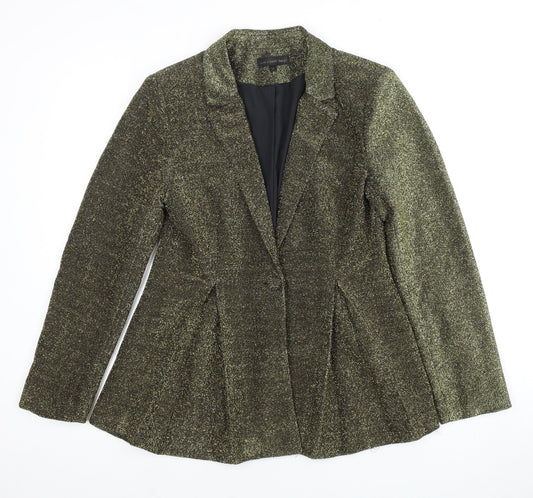 Love & Other Things Gold Women's Blazer - Stylish & Elegant