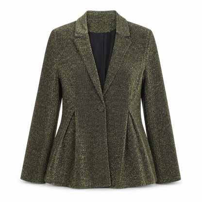 Love & Other Things Gold Women's Blazer - Stylish & Elegant
