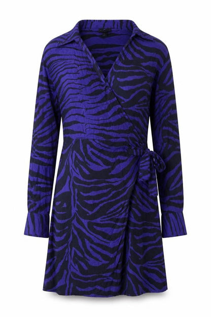 River Island Wrap Dress - Multicoloured, Size 14, Animal Print