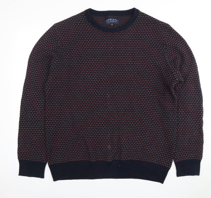 CRIMINAL Men's Multicoloured XL Cotton Pullover Jumper