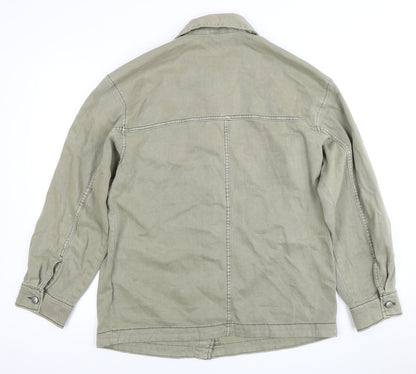 Mens UK Size S H&M Green Basic Jacket
