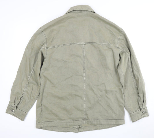 Mens UK Size S H&M Green Basic Jacket