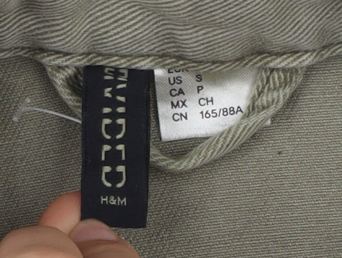 Mens UK Size S H&M Green Basic Jacket