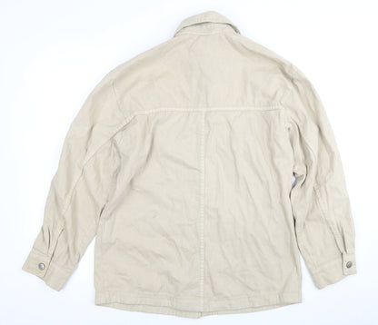 Mens UK Size S H&M Beige Basic Jacket