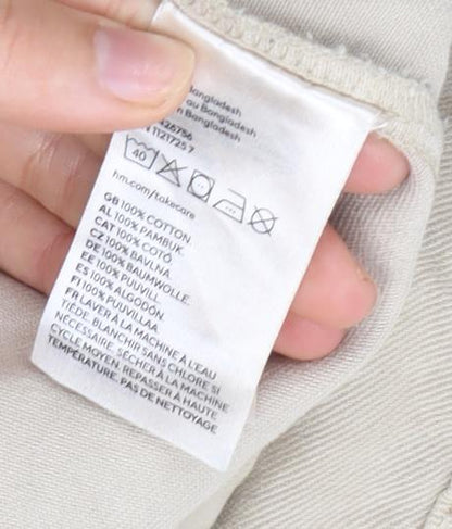 Mens UK Size S H&M Beige Basic Jacket