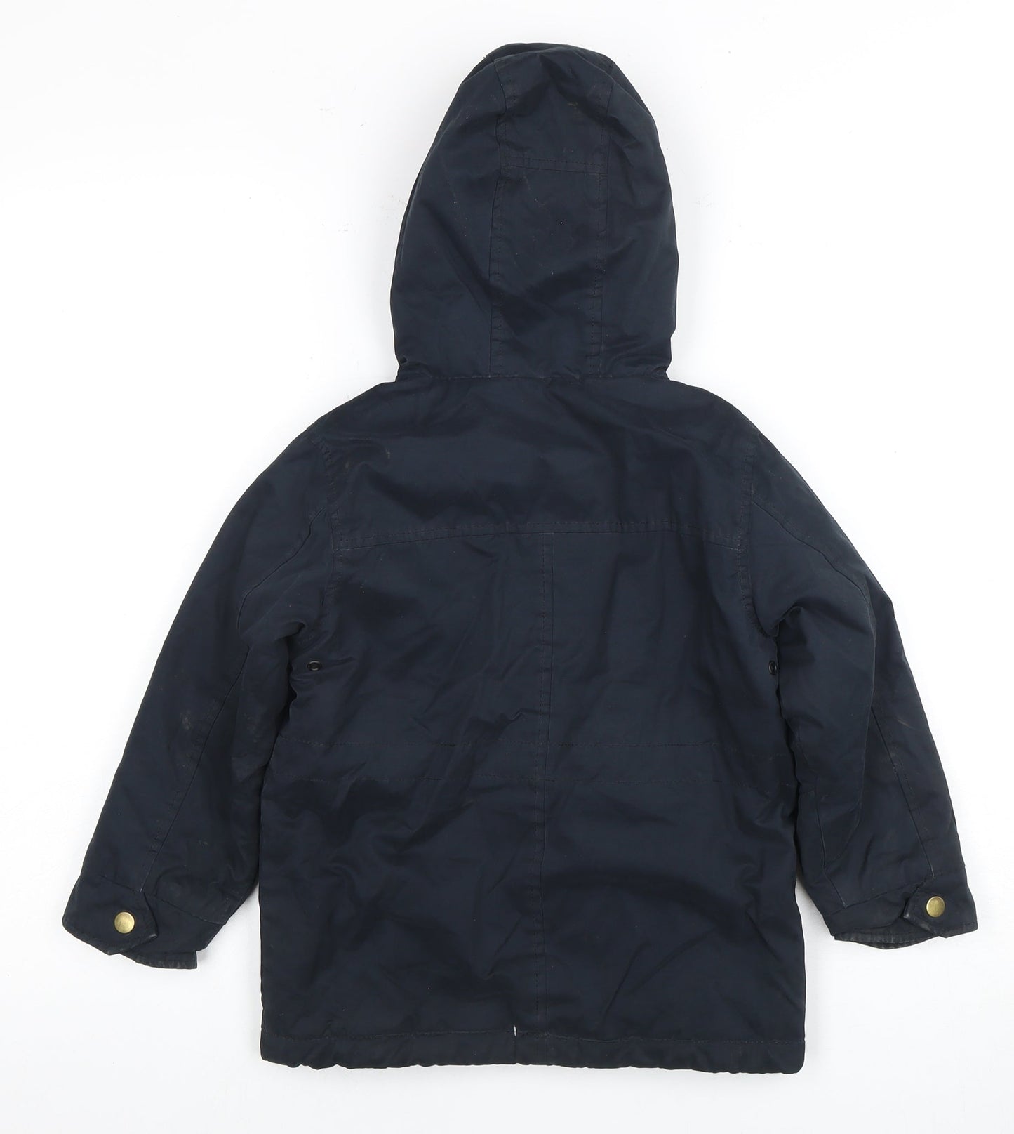 Next Boys Blue Hooded Jacket, Size 5 Years, Lined