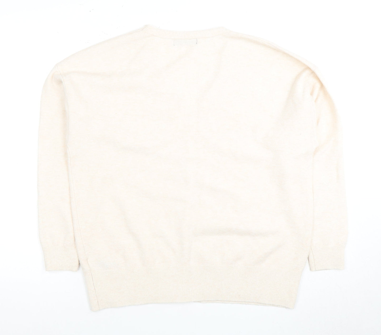 Womens UK Size M Marks and Spencer Beige Cardigan Jumper