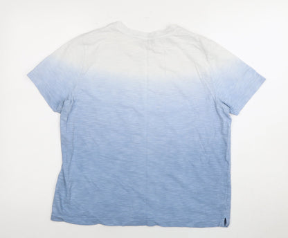 Womens UK Size 12 Marks and Spencer Blue Basic T-Shirt