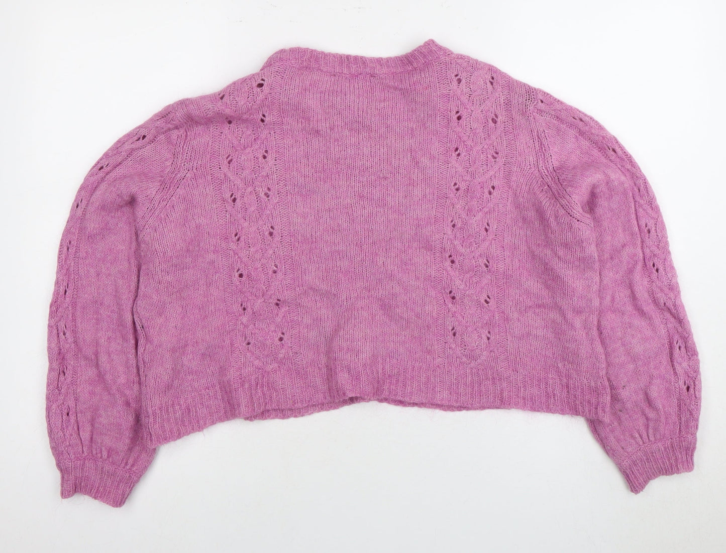 Arched Eyebrow Women’s Purple Crew Neck Pullover Jumper