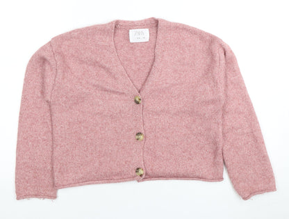 Teens UK Size 10 Slim Zara Pink Cardigan Jumper