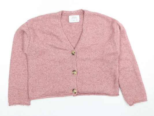 Teens UK Size 10 Slim Zara Pink Cardigan Jumper