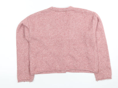Teens UK Size 10 Slim Zara Pink Cardigan Jumper
