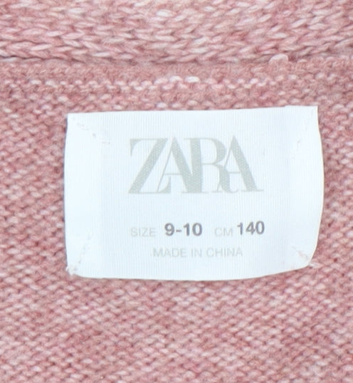 Teens UK Size 10 Slim Zara Pink Cardigan Jumper