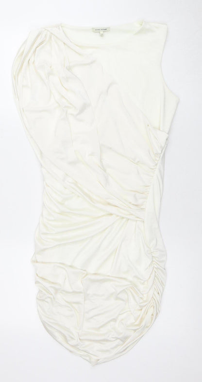 River Island Women’s Ivory Sleeveless Dress Size 16