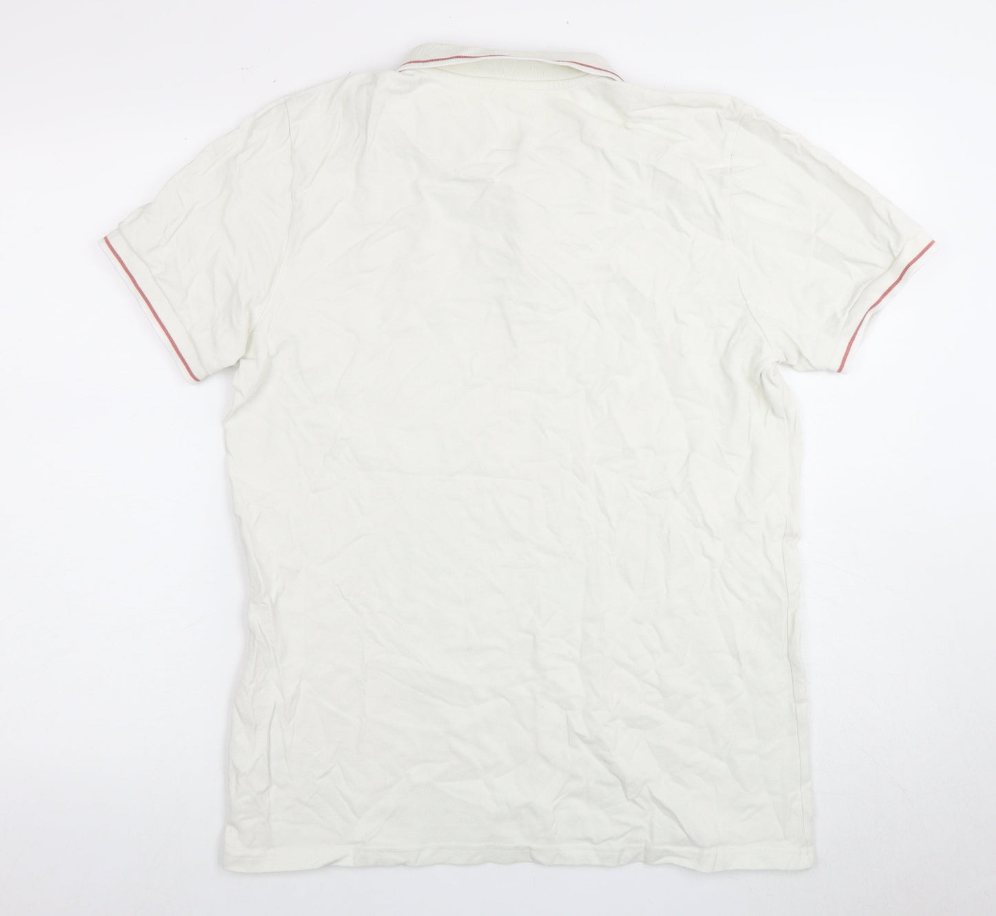 Pretty Green Men's White Polo Shirt - Size L