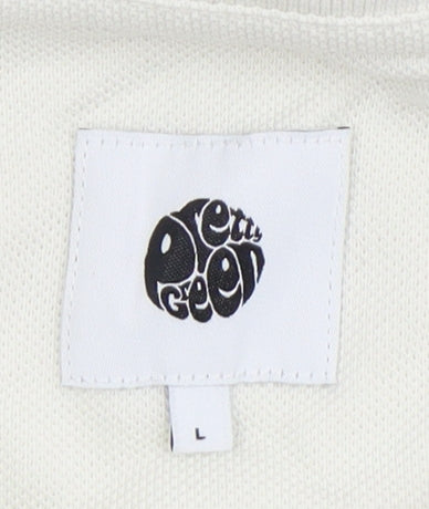 Pretty Green Men's White Polo Shirt - Size L