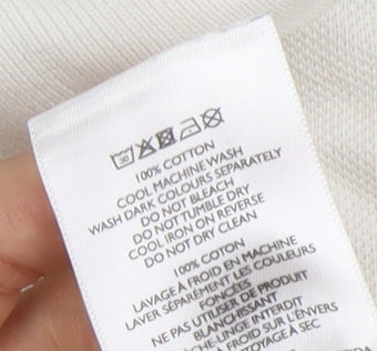 Pretty Green Men's White Polo Shirt - Size L