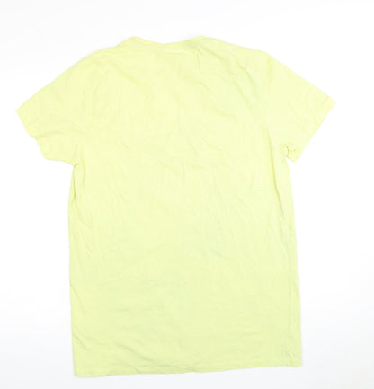 Alpha R One Men's Yellow XL City Graphic T-Shirt