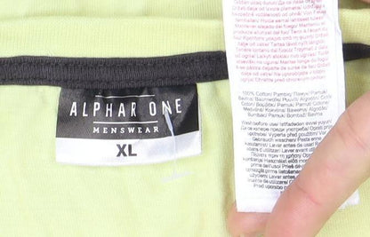 Alpha R One Men's Yellow XL City Graphic T-Shirt