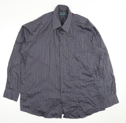 Mens UK Collar Size 43 Marks and Spencer Smart Black  Dress Shirt