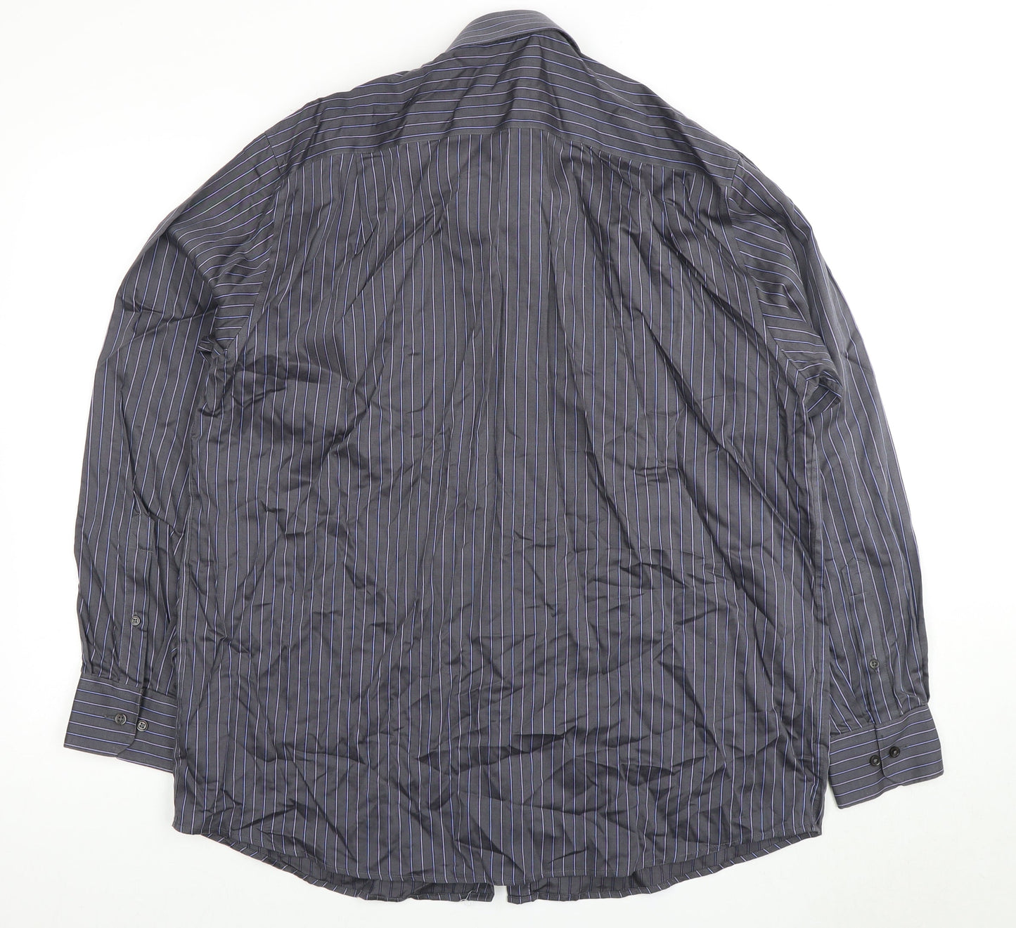 Mens UK Collar Size 43 Marks and Spencer Smart Black  Dress Shirt