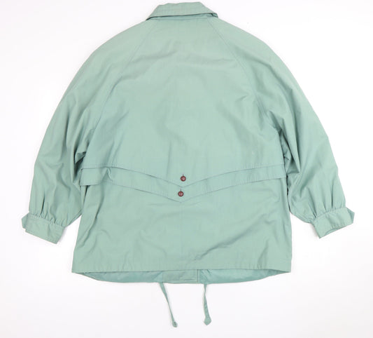 C&A Green Women's Cotton Button Jacket Size 16