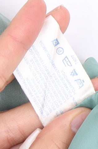 C&A Green Women's Cotton Button Jacket Size 16