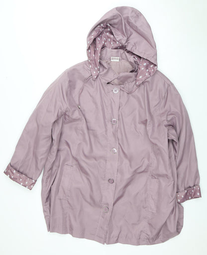 Womens UK Size XL Anne De Lançay Purple Basic Jacket