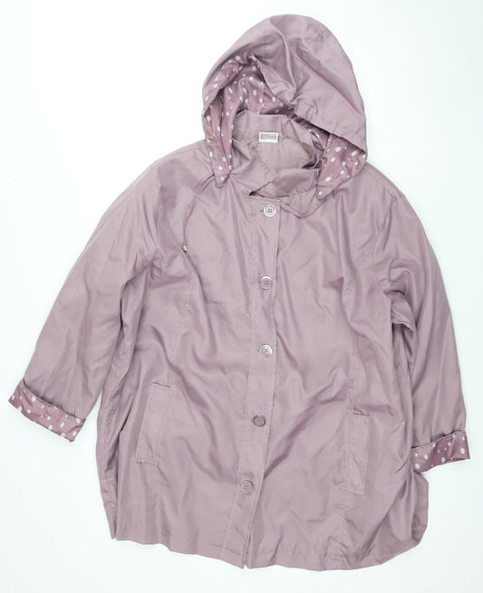 Womens UK Size XL Anne De Lançay Purple Basic Jacket