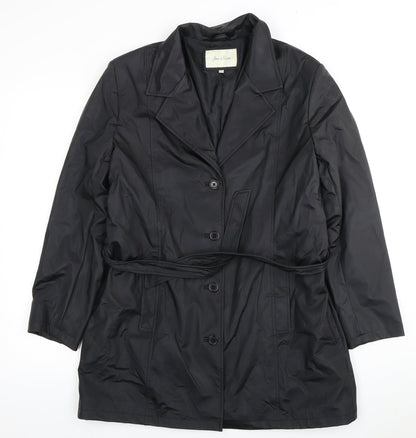 Womens UK Size 14 Joie de Vivre Black Basic Jacket