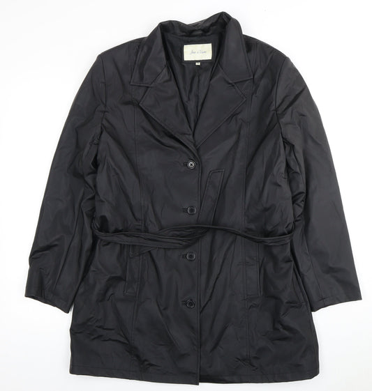 Womens UK Size 14 Joie de Vivre Black Basic Jacket